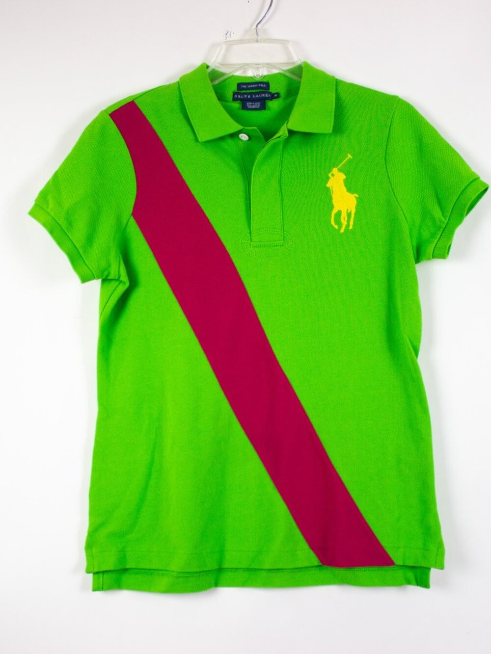 Polo Ralph Lauren The Skinny Polo Shirt Colorful Equestrian Stripe Big Pony